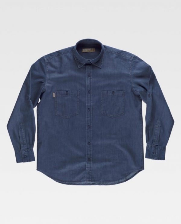 Camisa trabajo vaquera Workteam B8700