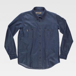 Camisa trabajo denim Workteam B8790