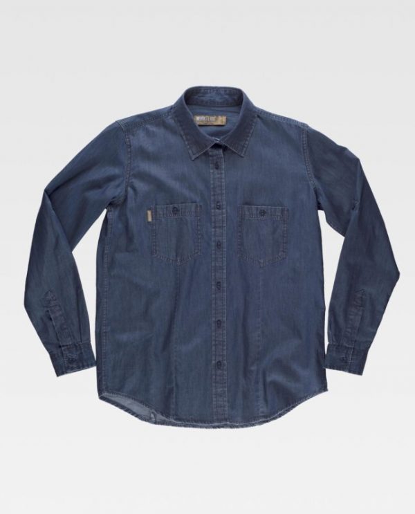 Camisa trabajo denim Workteam B8790