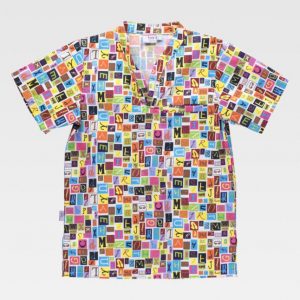 Casaca sanidad estampado Workteam B9804