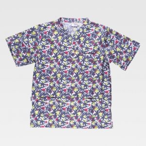 Casaca estampado multicolor Workteam B9812