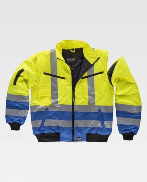 Chaqueta piloto alta visibilidad Workteam C3740