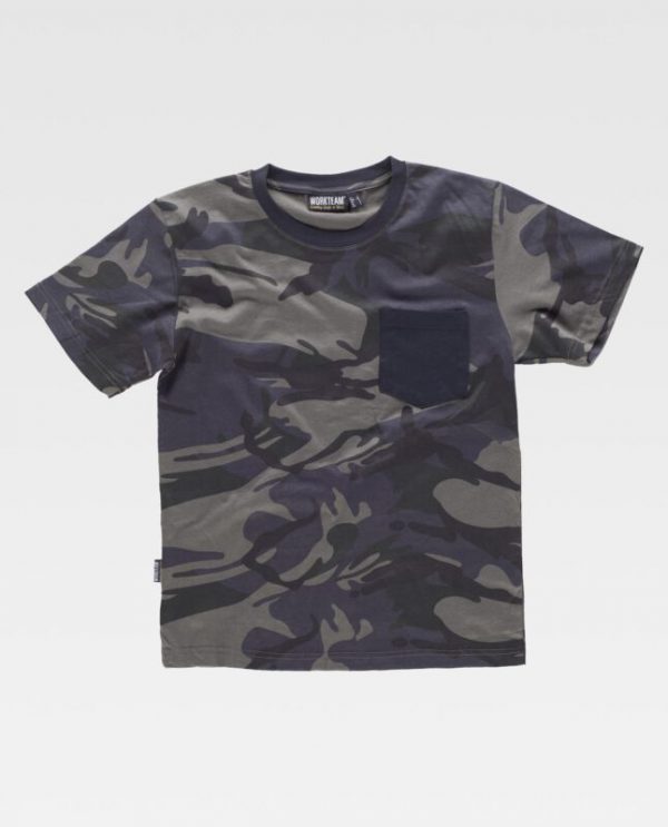 Camiseta camuflaje Workteam S8520